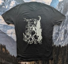 Lady Death Custom One of One Graphic T Shirt Large Black Comic Horror Fan Art picture