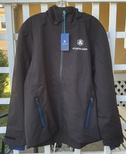 Crypto.com Waterproof Jacket Official Merchandise Men’s Large Black NWT $150 picture