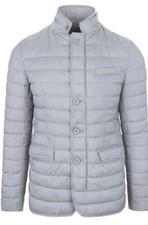 Herno Men's Gray Light Weight Down Jacket Coat Size US 46 EU 56 $815 picture