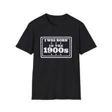 I Was Born In The 1900s White Ink Tee picture