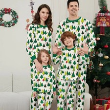 Matching Family Christmas Pajamas Set Adult 2Pc Long Sleeve Top & Pants S-4XL picture