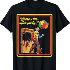 Vintage Horror, Where's the After Party  Dark Humor T-Shirt picture