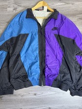 Vintage 80s 90s Nike Windbreaker Track Jacket Retro Colorblock Jacket Size L picture