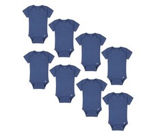 Gerber, unisex-baby Premium Short Sleeve Onesies® Bodysuit in Blue picture