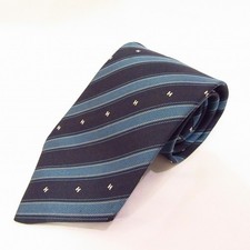 #apzt Hermes HERMES Tie Navy Blue Silk Men 862218 picture