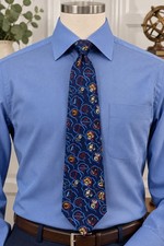 Rare NWT Vintage Nicole Miller Silk Tie Brain Psychology, Doctor, Therapist. picture