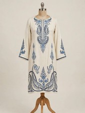 Original Maria B Pakistani Linen 3-Piece Suit - Large 42, Winter Shawl picture