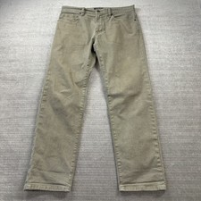 Proof Pants Men 33x30 Khaki Green Rover Jeans Straight Huckberry P-530009 picture
