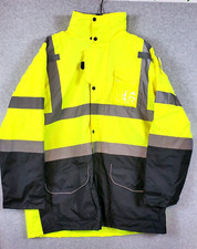 Body Guard Safety Gear HV510 Hi-vis Reflective Yellow Raincoat Work Wear Men XL picture