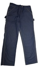 Vintage Sears Toughskins Jeans Mens 34x34 Blue Carpenter USA Union Made picture