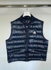 Moncler Gilet Gui Vest Size 7 (XXL) Navy Blue picture