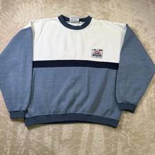 VTG 90s Wilson Sportsman Field Equipment Crewneck Sweatshirt Sz XL Colorblock picture