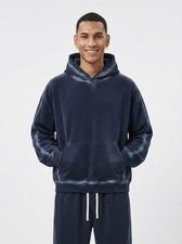 VÉRON Maison Belgrave Men's Suede Hoodie Premium Streetwear picture