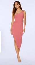 NWT Likely Harley One Shoulder Midi Dress in Rose Pink Size 4 retail $268 picture