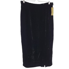 VTG Classiques Entier Black Velvet Midi Skirt 16 Whimsigoth fairy grunge witchy picture