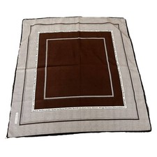 SPANTAX AIRLINES Flight Attendant Uniform Scarf Brown Ultra Rare Vintage picture