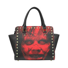 The Exorcist Halloween Women's Studded Rivet Leather Bag Horror Purse Handbag picture