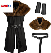 Mens Renaissance Medieval Viking Knight Warrior LARP Tunic Costume Set picture