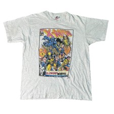Vintage 1990s XMEN Marvel Comics Shirt 90s Size XL Blowout Wolverine picture