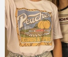 Peaches Records Shirt , Records And Tapes Tshirt , Records Tshirt , 70s Vintage picture