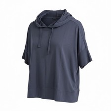 Workshop | S M L | Black | Night Life Cowl Neck Hooded Tunic Top NWT picture