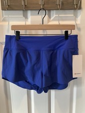 Lululemon Speed Up Shorts Womens Large Blue High Rise 2.5” Mesh Vent Running NWT picture