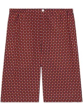 Authentic Men's Gucci Geometric Houndstooth Tailored Shorts 672698 New $980 picture