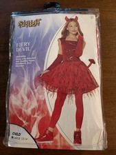 Brand New Child Size 12-14 Devil Costume with Dress and Accessories picture