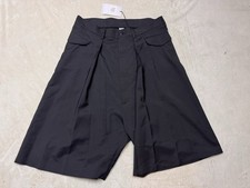 Random Identities Shorts Mens EU50 Black Deep Reverse Pleats Skirted Italy picture