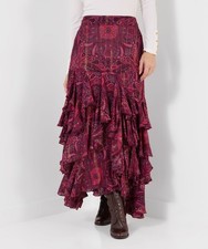 Joe Brown's Women'sBoho Multi Tier Floral Maxi Skirt picture