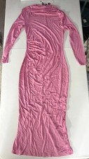 ZESICA Women’s Pink Long Sleeve Maxi Dress Size M NWT Classic Fashion Collection picture
