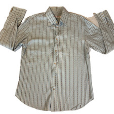 Andrea Palombini Collezioni Dress Shirt Mens XXL Striped Pattern Long Sleeve picture
