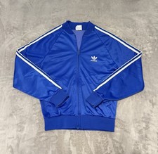 Vintage 80’s Adidas ATP Keyrolan Track Jacket Men’s Size Medium Blue Trefoil USA picture