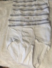 Vintage Hanes Signature Collection Briefs 6 Pack Mens 36 Tighty Whities Y2K picture