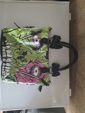 Rare HTF  Vintage Iron Fist Green Zombie Purse Handbag tote picture