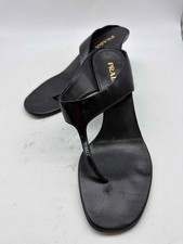 Prada Black Size 8.5 Mule Heels picture