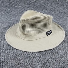 Panama Jack Hat Boonie Mens L Beige Mesh Back Wide Brim Lightweight Travel picture