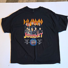 Gildan Heavy Cotton Def Leppard Journey 2024 Tour Double-Sided Tee L picture