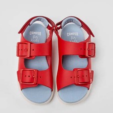 Camper Kids ORUGA Red Leather Sandals picture