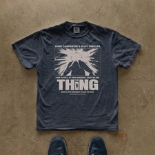 The Thing Movie T-shirt John Carpenter Horror Film Tee S-XL Black picture