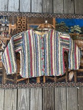 Vintage 1980s Handmade Floral Cottage Quilt Jacket Size Large picture