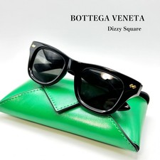 READ DESC BOTTEGA VENETA BV1486S 001 Black Gold Square Sunglasses 48mm picture