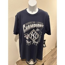 47 Brand New York Yankees 2024 ALCS Champions Shirt Mens XL Navy Blue Cotton New picture