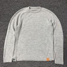 Paka Handmade Royal Alpaca Blend Knit Gray Soft Pullover Sweater Sz M Women’s picture