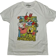 NWT Nickelodeon SpongeBob SquarePants Crew Graphic T-Shirt - Size Large (L) picture