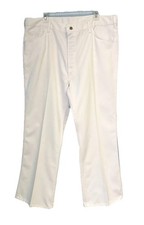 Vintage 70s Oshkosh B Gosh White Denim Boot Cut Flared Jeans USA picture