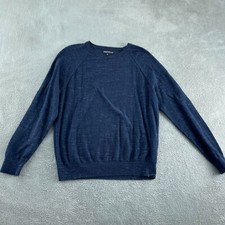 J.Crew Mercantile Mens Navy Blue Lightweight Cotton Pullover Size L 4300 picture