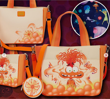 Loungefly Disney Pixar Inside Out 2 Anxiety Riley Tote Crossbody Coin Bag NWT picture