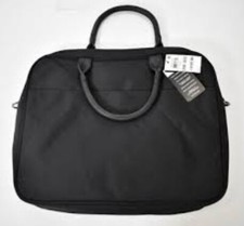 Laptop Bag Briefcase Nylon Black Macys Alfani Luggage Case 15
