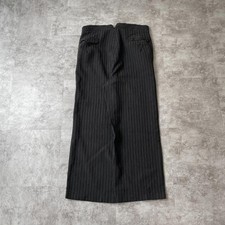 Vintage 1940s 1950s French Work Black Striped Pants Button Fly picture